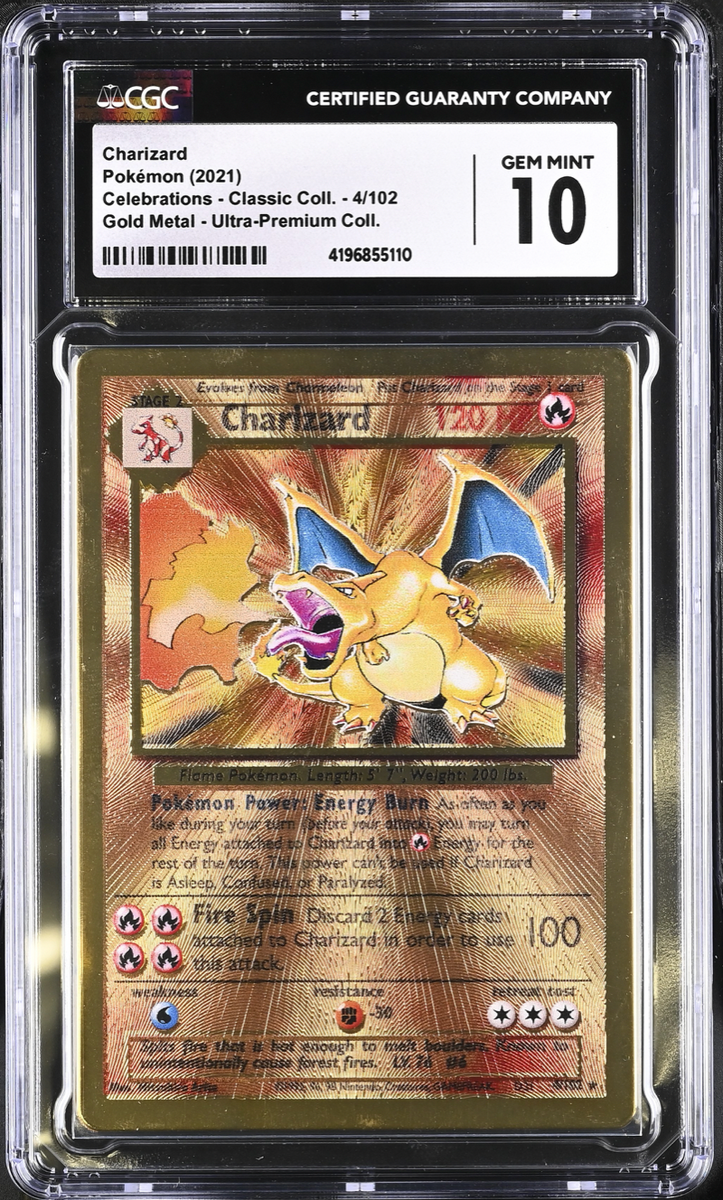 Charizard - Gold Metal - CGC 10 My TCG Exchange Charizard - Gold Metal - CGC 10 My TCG Exchange