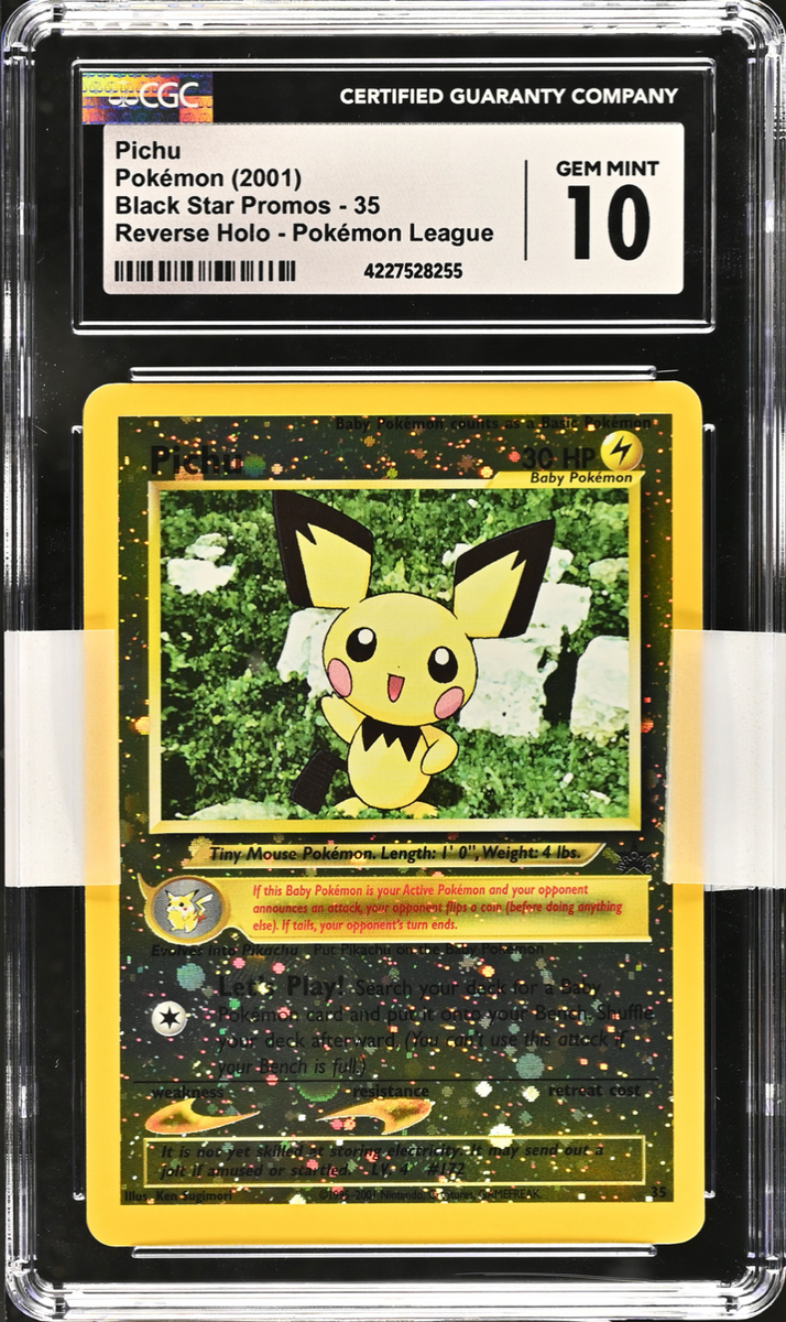 holographic pichu card Pichu 12/111 - Neo Genesis Unlimited Holofoil