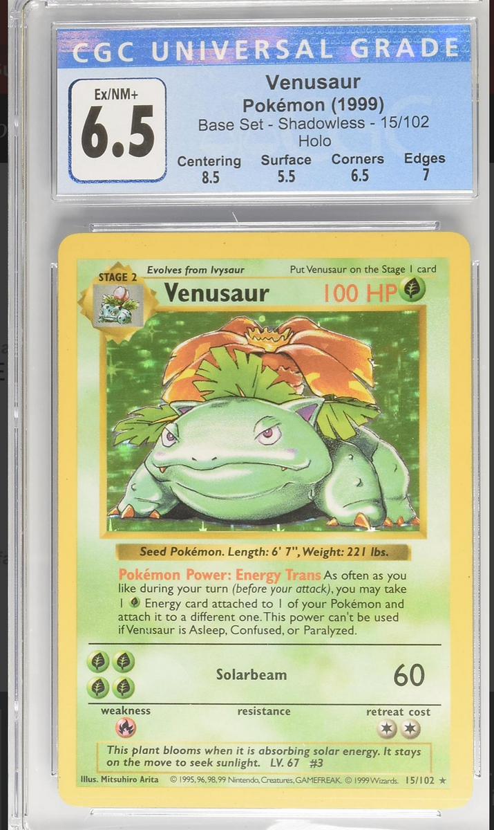Venusaur (Shadowless) My TCG Exchange
