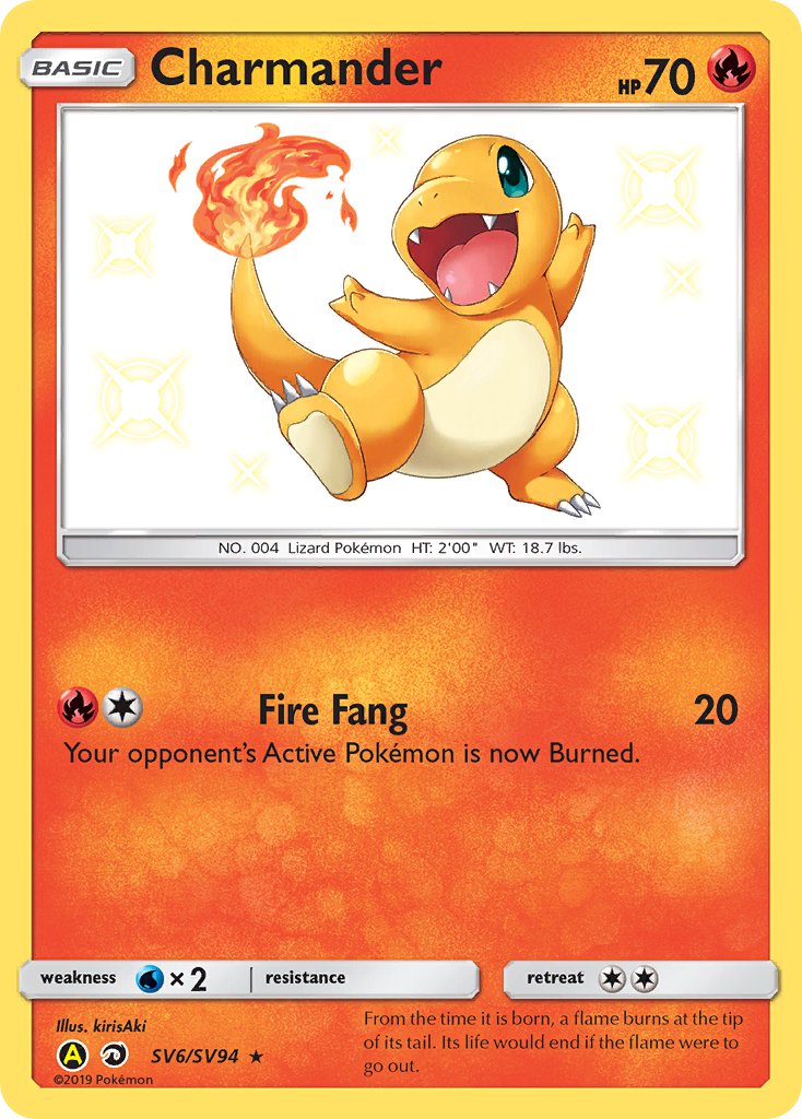 Pokemon card charmander secret sold rare