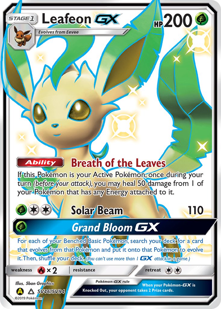 rare leafeon card Leafeon GX (Secret Rare) – My TCG Exchange