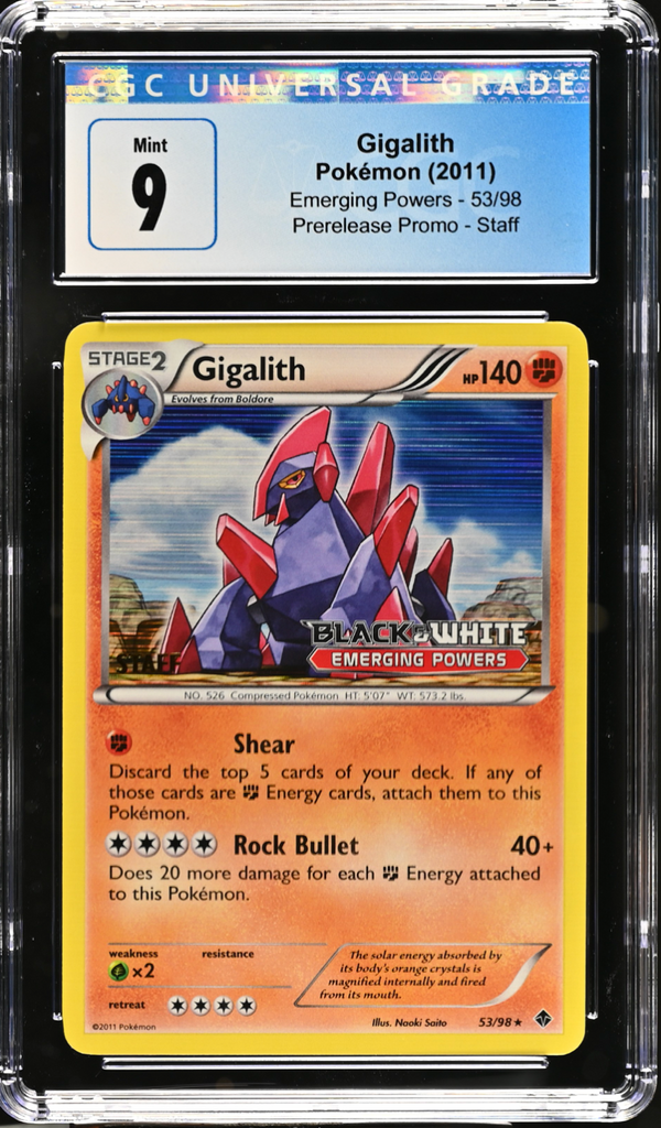 Gigalith - STAFF - CGC 9 My TCG Exchange Gigalith - STAFF - CGC 9 My TCG Exchange