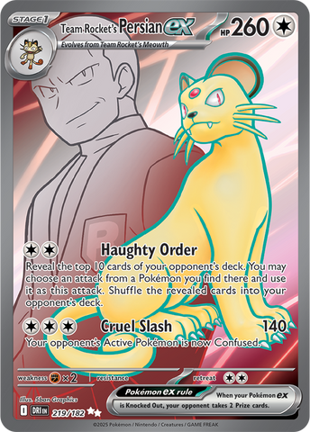 Team Rocket's Persian ex (Full Art)