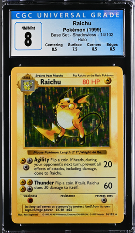 Raichu (Shadowless)