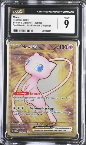 Mew ex - Gold Metal Ultra Premium Collection - CGC 9