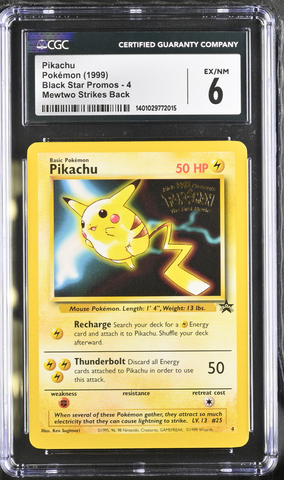 Pikachu - Black Star Promo - CGC 6