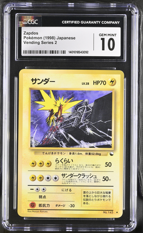 Zapdos - Vending Series - CGC 10