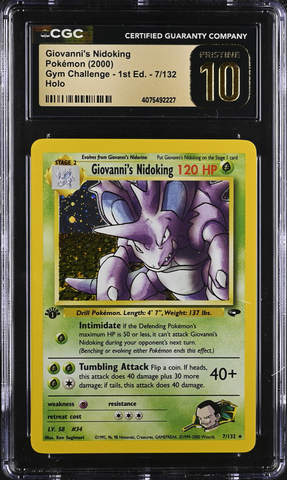 Giovanni's Nidoking - PRISTINE 10