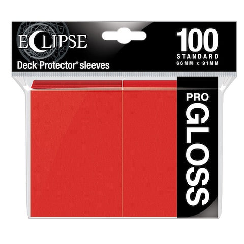 Ultra Pro Eclipse Gloss Apple Red Sleeve (100)