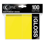 Ultra Pro Eclipse Gloss Lemon Yellow Sleeve (100)