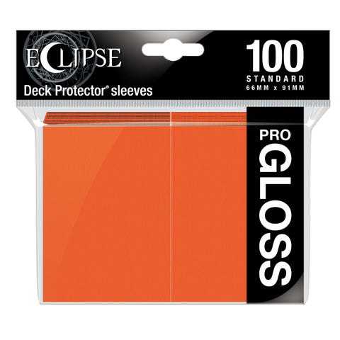 Ultra Pro Eclipse Gloss Pumpkin Orange Sleeve (100)