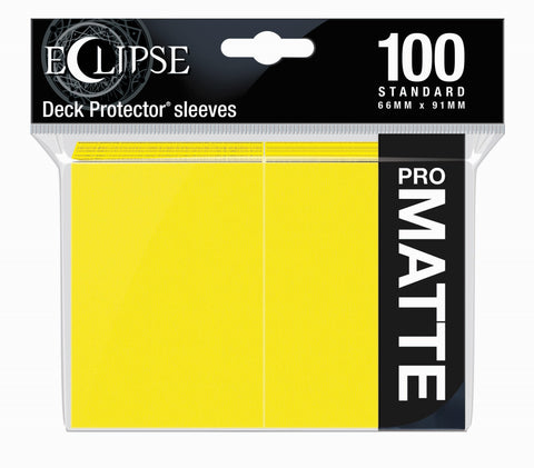 Ultra Pro Eclipse Matte Lemon Yellow Sleeve (100)