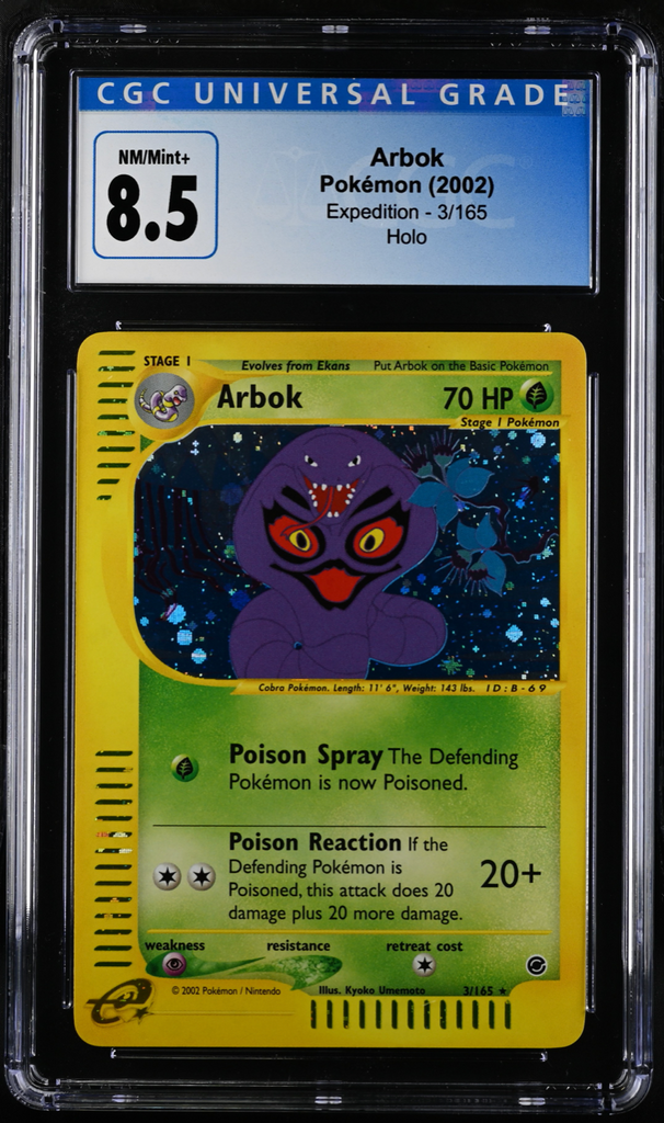 shiny arbok pokemon card Arbok